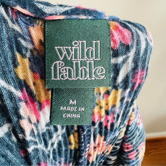 Wild Fable Floral ribbed waistless jumpsuit - Picture 5 of 9